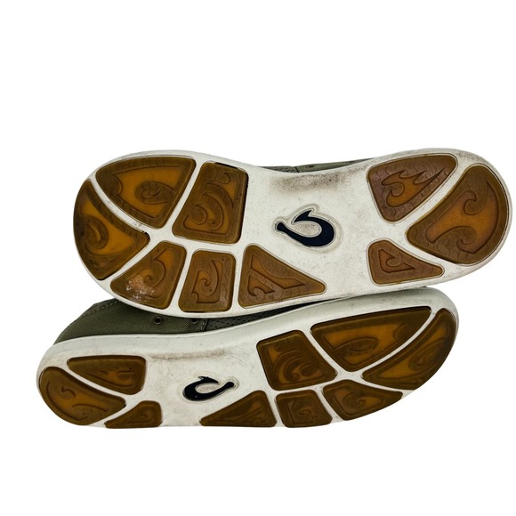 Nohea Moku No Tie Boat Shoes Quick Dry Mesh Breathable Slip On Green Size 8.5M - Picture 9 of 10